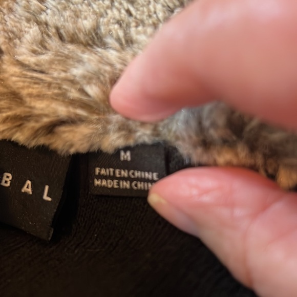 Tribal Brown Soft Faux Fur Vest - Picture 10 of 10